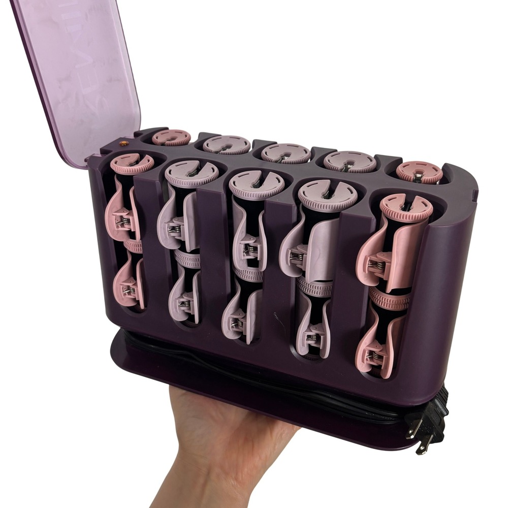 Remington Pro Hair Setter Women OS Purple Thermaluxe Ceramic Hot Rollers H9102